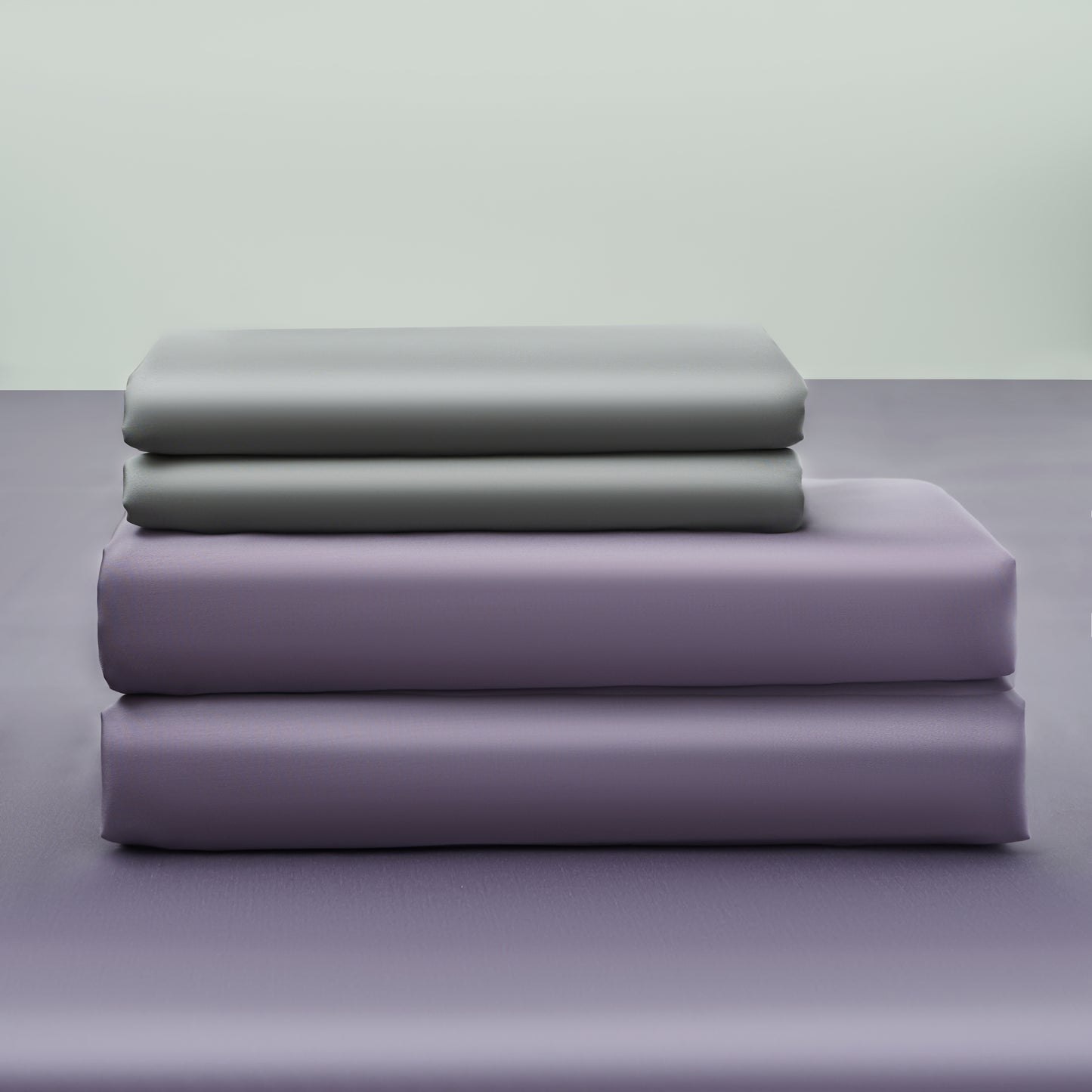 CLOUDTOUCH 100% Lyocell+ Sheet Set – Gray & Lilac Purple