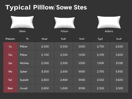 Typical Pillow Sizes Chart: A Complete Guide to Dimensions and Bedding Fit